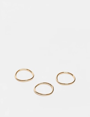 Set inele ASOS, auriu