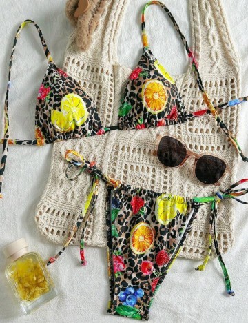 Costum de baie Shein, mix culori