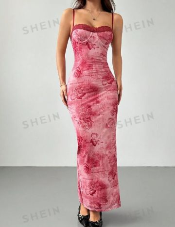 Rochie maxi Shein, roz