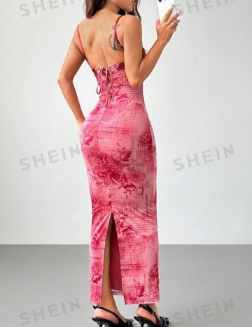 Rochie maxi Shein, roz