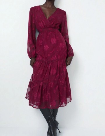 Rochie midi Shein, vișiniu