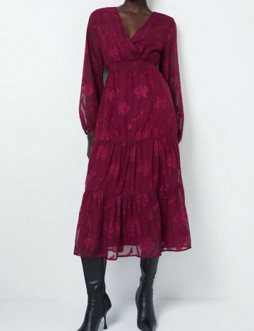 Rochie midi Shein, vișiniu