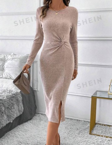 Rochie midi Shein, roz