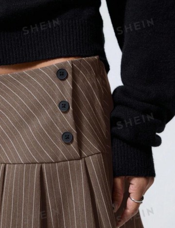 Fustă Pantalon Shein, maro