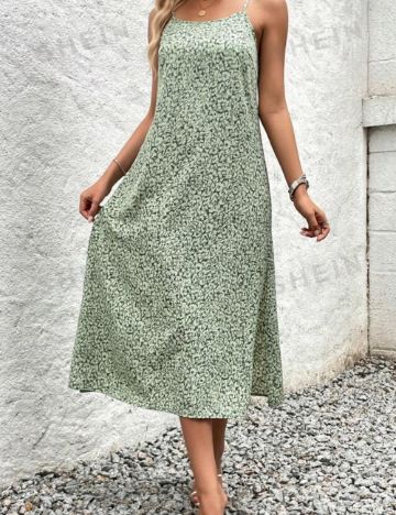 Rochie midi Shein, verde