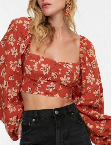 Top Shein, cărămiziu