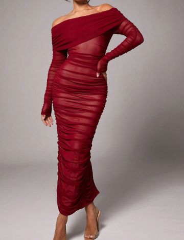 Rochie maxi Shein, vișiniu