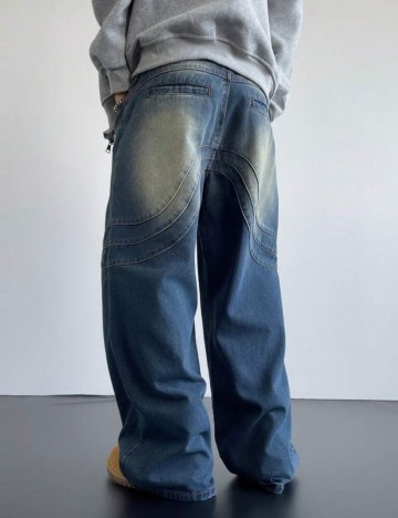 Jeans MANFINITY by Shein, albastru