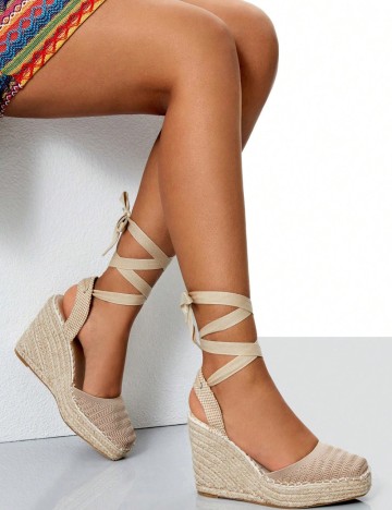 Espadrile Shein, bej