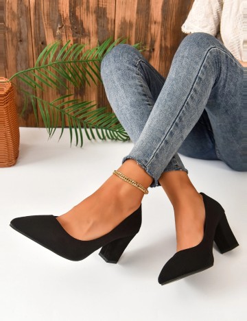 Pantofi cu toc Shein, negru