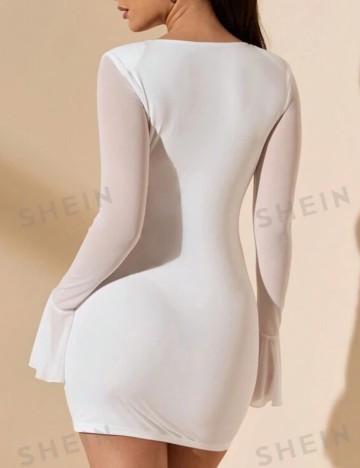 Rochie mini Shein, alb