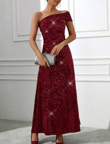 Rochie maxi Shein, vișiniu