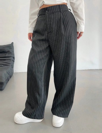 Pantaloni Shein Curve+, negru