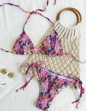 Costum de baie Shein, mix culori
