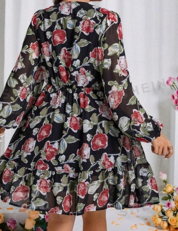 Rochie mini Shein Curve+, mix culori