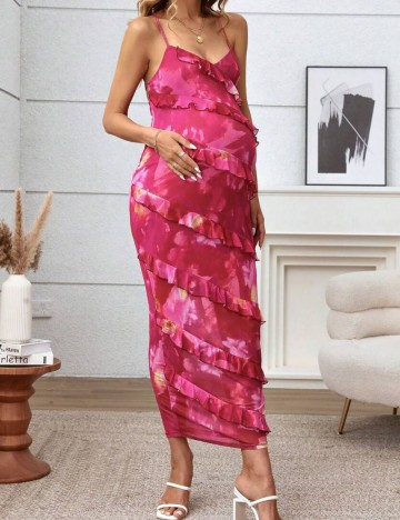 Rochie maxi Shein, mix culori