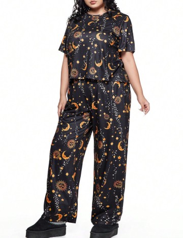 Compleu pijamale Romwe by Shein, mix culori