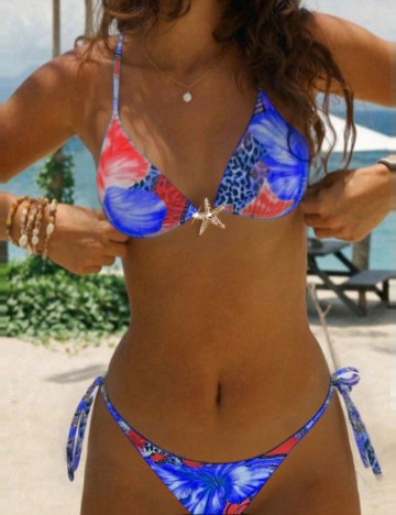 Costum de baie Shein, mix culori