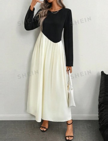 Rochie maxi Shein, mix culori