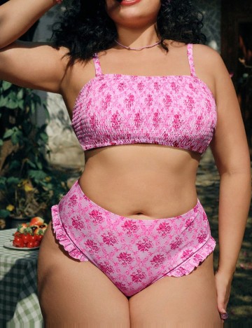 Costum de baie Shein Curve+, mix culori
