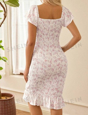 Rochie midi Shein Curve+, mix culori