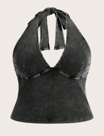Top Shein Curve+, gri