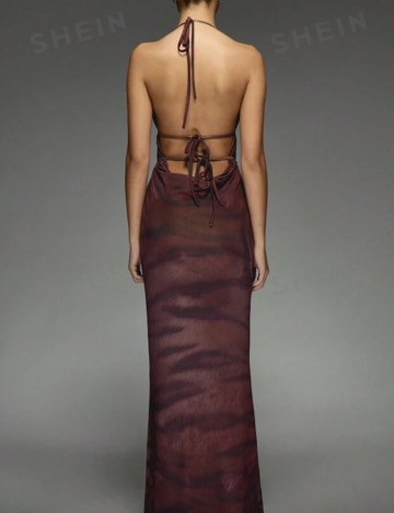 Rochie maxi Missguided by Shein, vișiniu