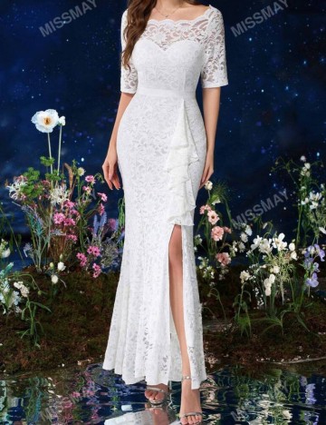 Rochie maxi Shein, alb