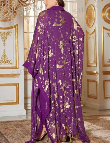 Set Rochie și Cardigan Shein Curve+, mov