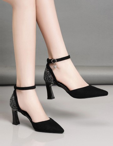Pantofi cu toc Shein, negru