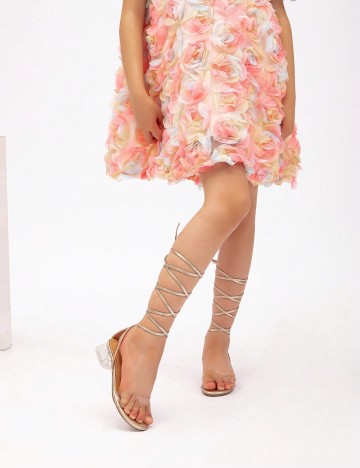 Sandale Cu Toc Shein, bronz