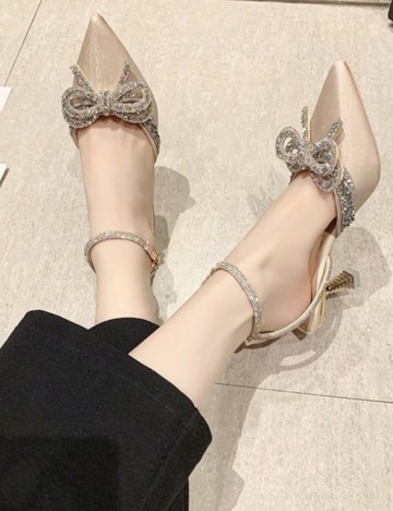Pantofi cu toc Shein, bej