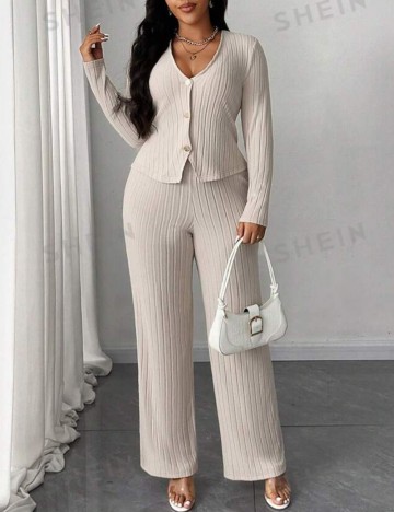 Compleu Shein Curve+, bej
