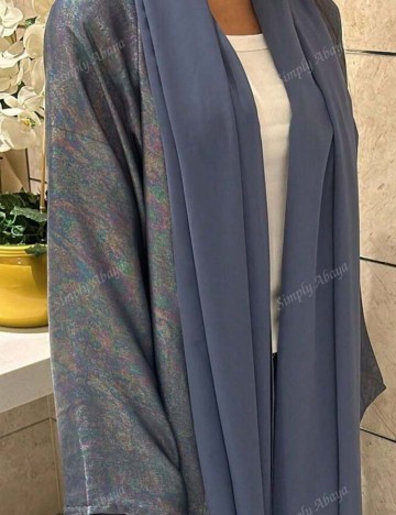 Cardigan lung Shein, albastru