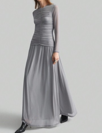 Rochie maxi Shein, gri