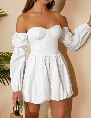 Rochie mini Shein, alb