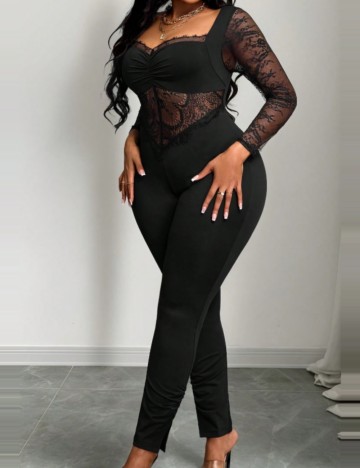 Salopetă Shein Curve+, negru