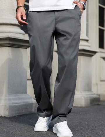 Pantaloni MANFINITY by Shein, gri