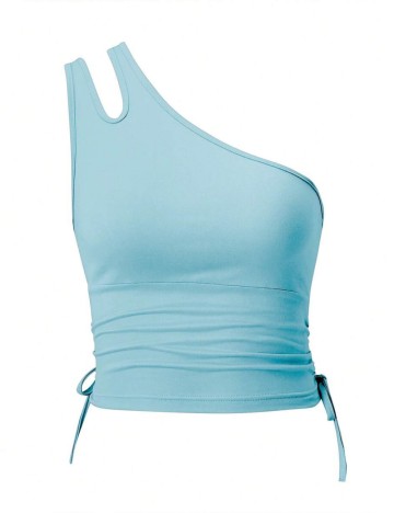 Top Shein Curve+, albastru