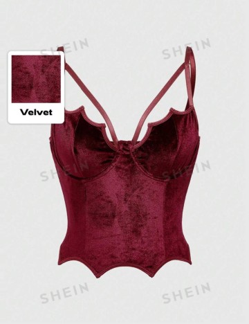 Top Romwe by Shein, vișiniu