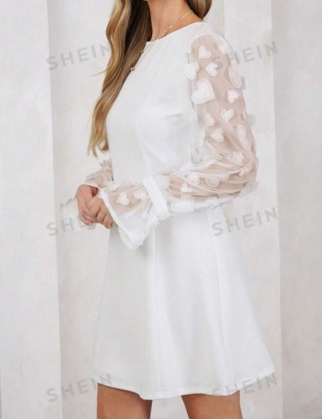 Rochie mini Shein, alb