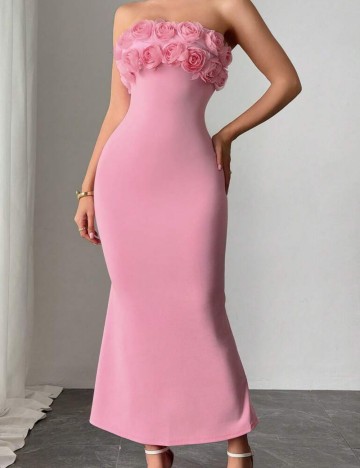 Rochie midi Shein, roz