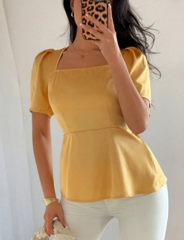 Tricou Shein, galben