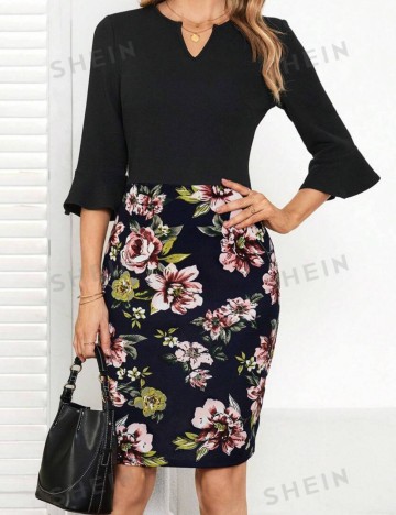 Rochie mini Emery Rose by Shein, mix culori