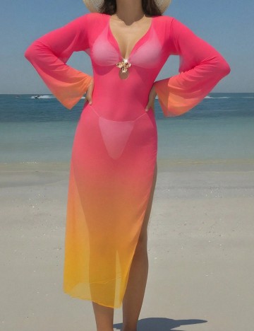 Rochie de plajă Shein, mix culori