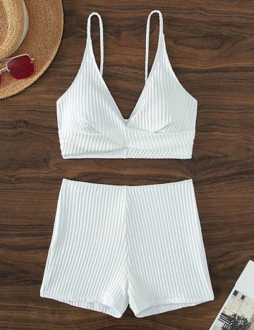 Costum de baie Shein, alb