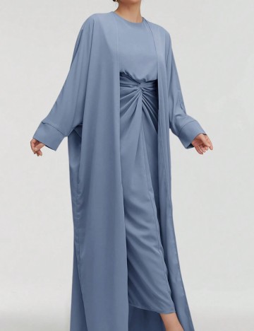 Set Rochie și Cardigan Shein, albastru