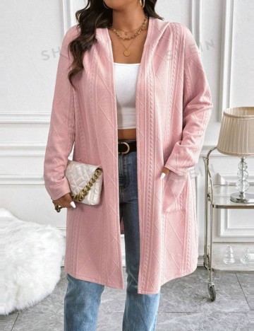 Cardigan Shein Curve+, roz