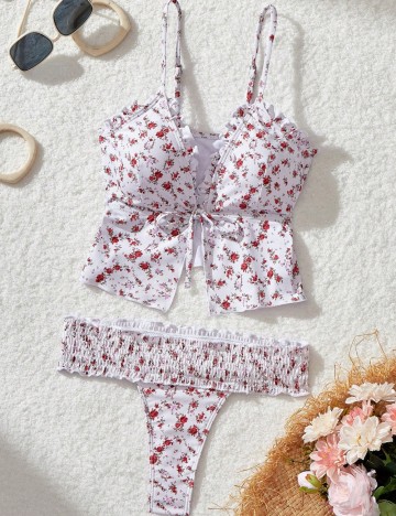 Costum de baie Shein, mix culori