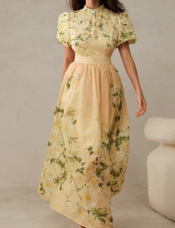 Rochie midi Shein, galben
